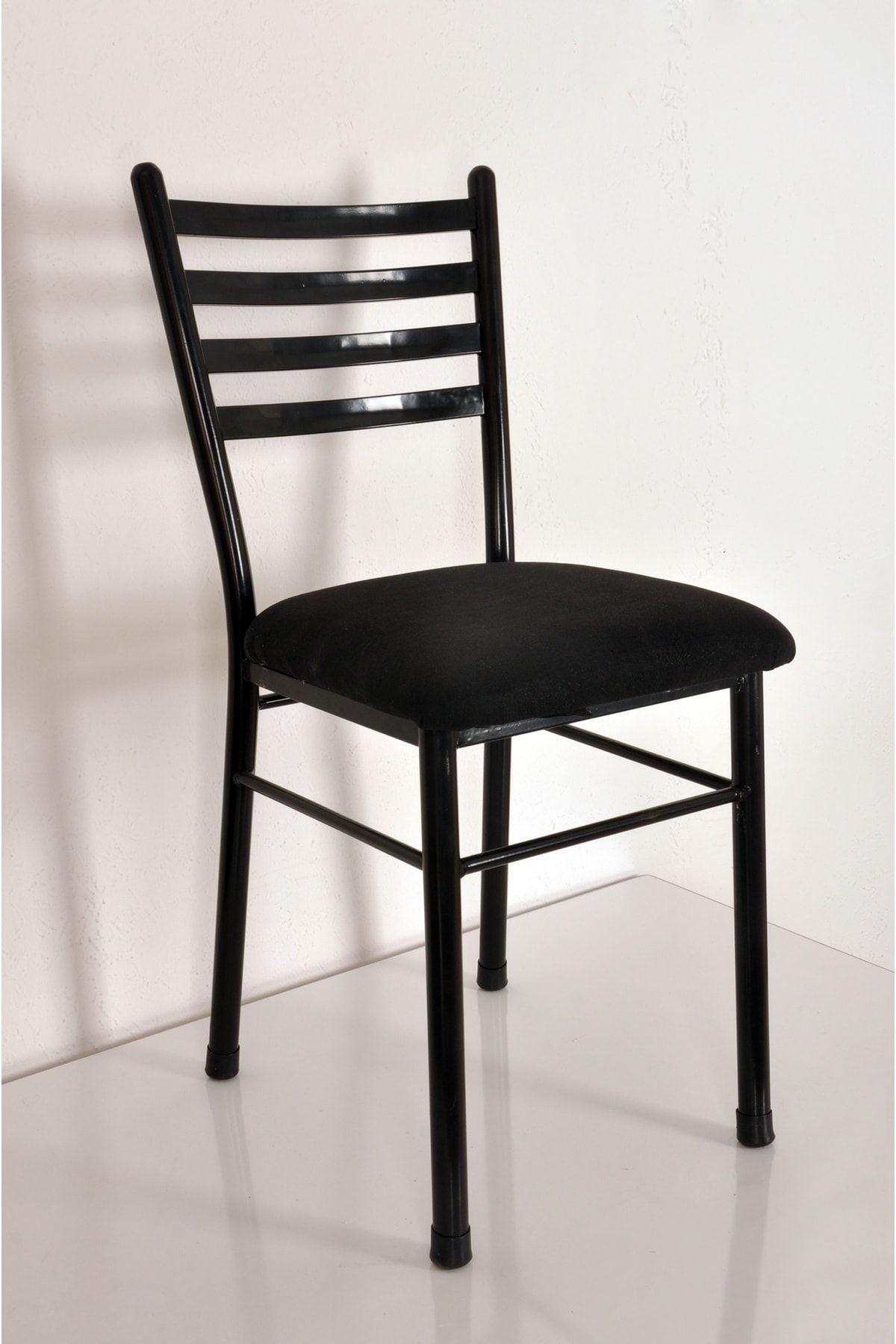 yılmaz masacılık Siyah Mutfak Sandalyesi Retro Sandalye Balkon Sandalyesi Bahçe Sandalyesi(MONTAJLI GÖNDERİM)