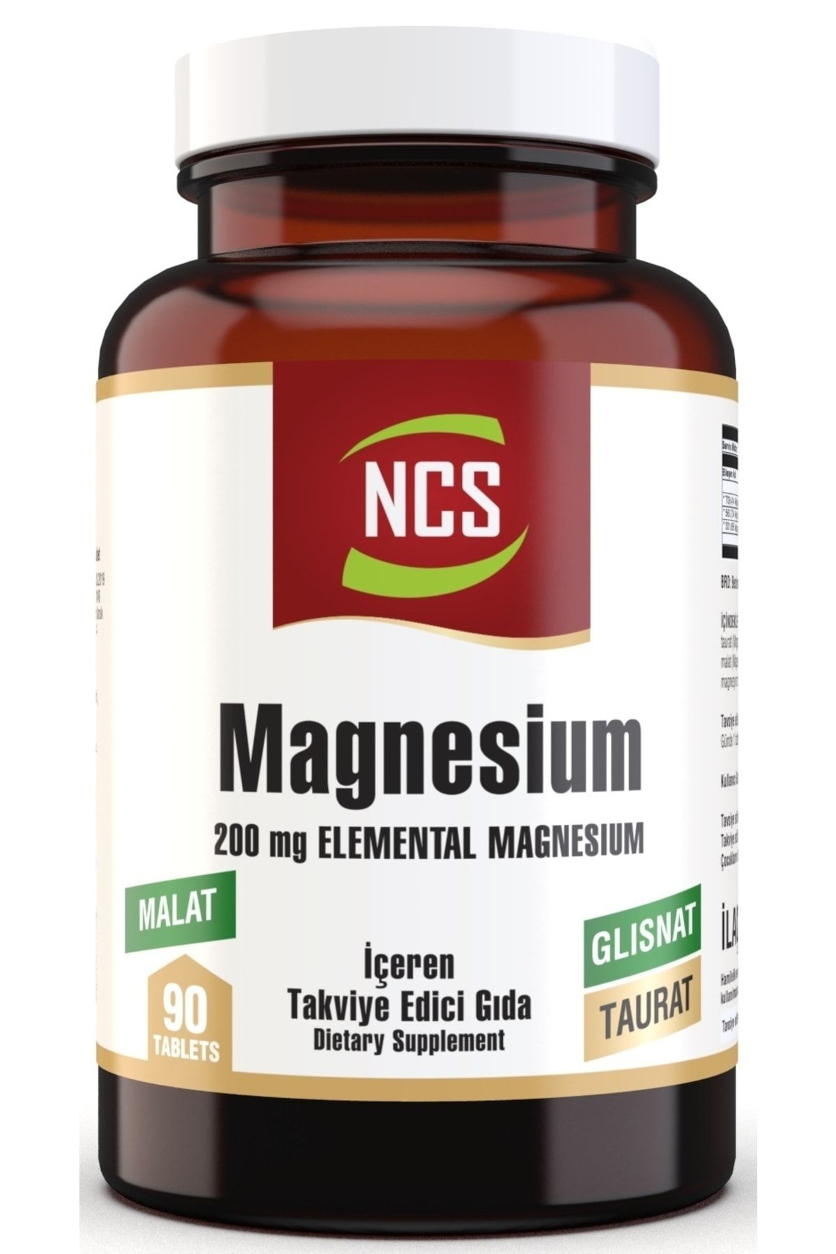 Ncs Magnesium Magnezyum Malat Glisinat Taurat 90 Tablet