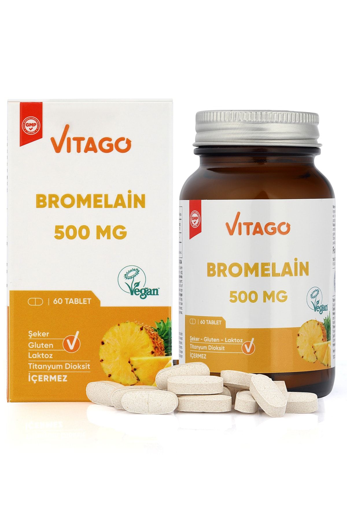 Vitago Premium Bromelain 60 Tablet 500 Mg
