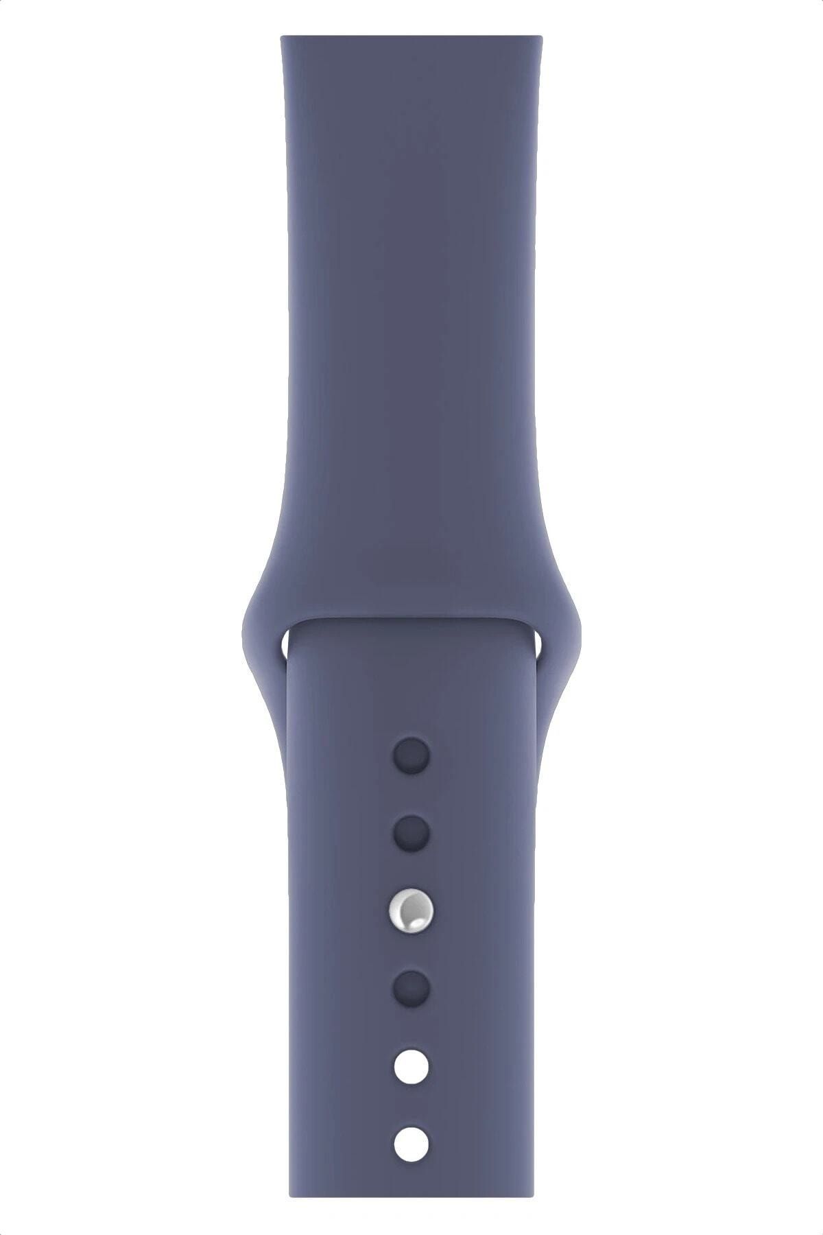Fibaks Apple Watch 3 4 5 6 7 8 9 Se Nike 38 40 41mm Kalite Kordon Kayış Bileklik Klasik Kaliteli Silikon