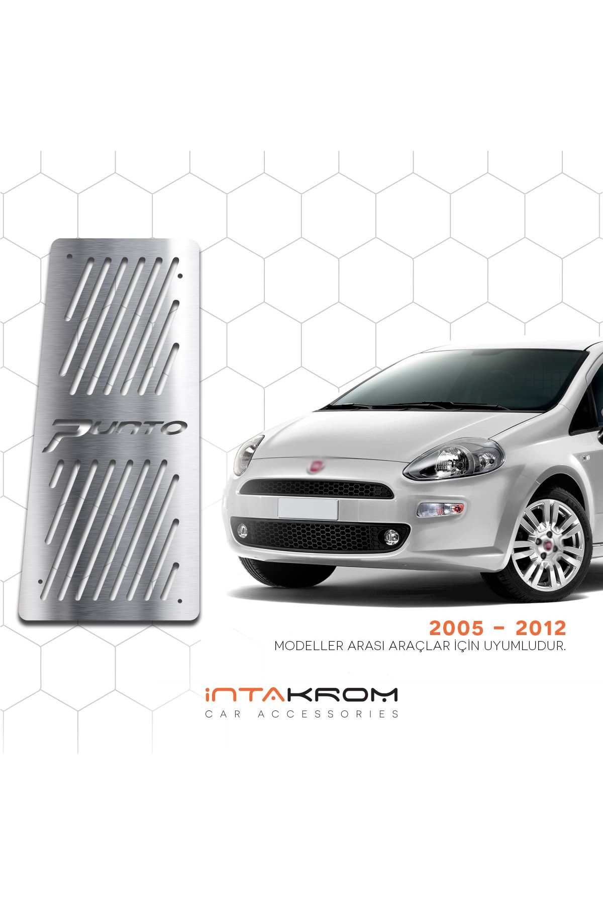 İntachrom Fiat Punto Krom Ayak Dinlendirme Pedalı 2005 - 2012