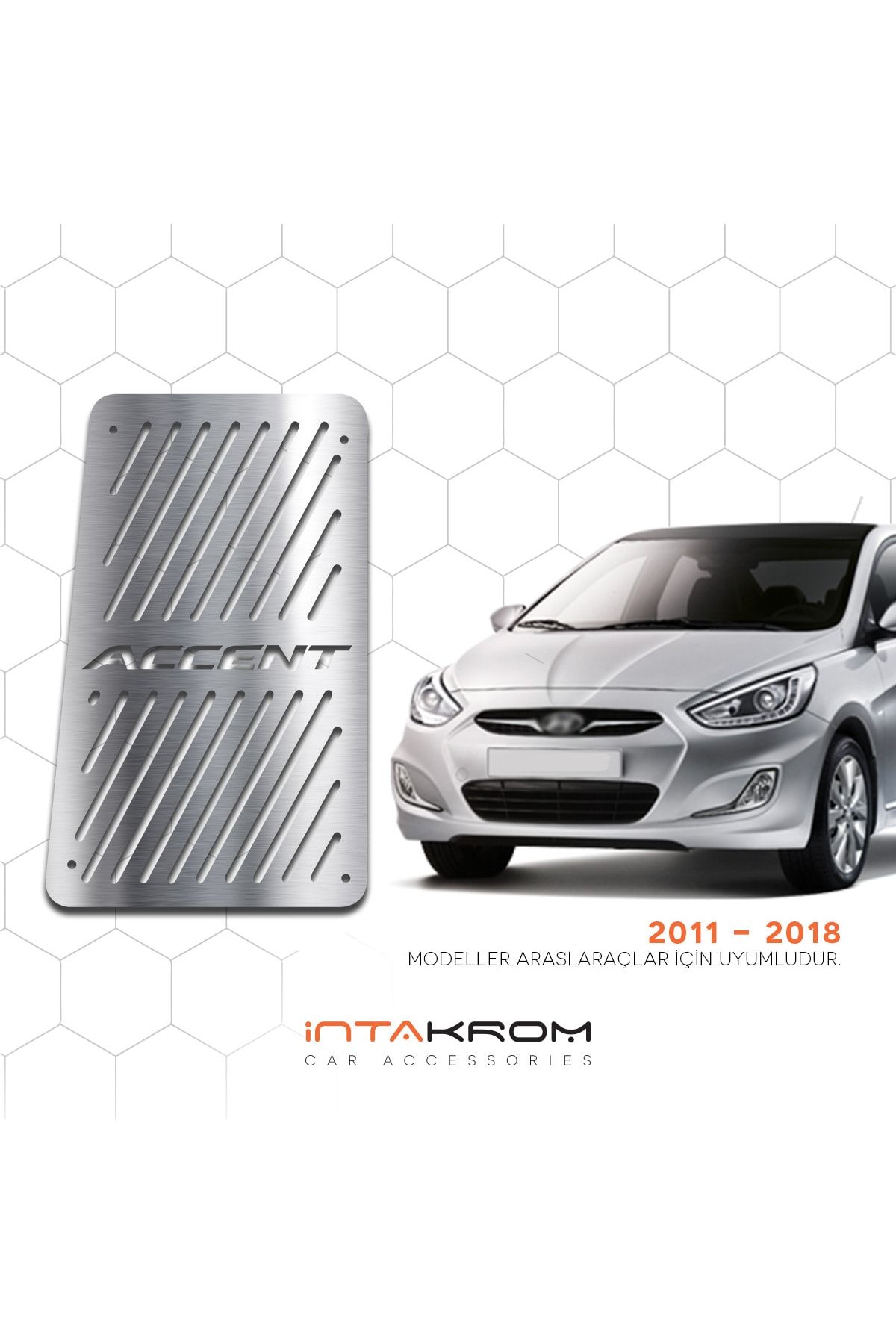 İntachrom Hyundai Accent Blue Krom Ayak Dinlendirme Pedalı - 2011 - 2019