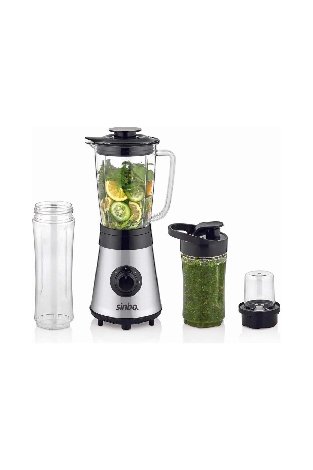 Sinbo Shb 3190 Smoothie Blender Set Kahve Öğütücü Taşınabilir Bardaklı