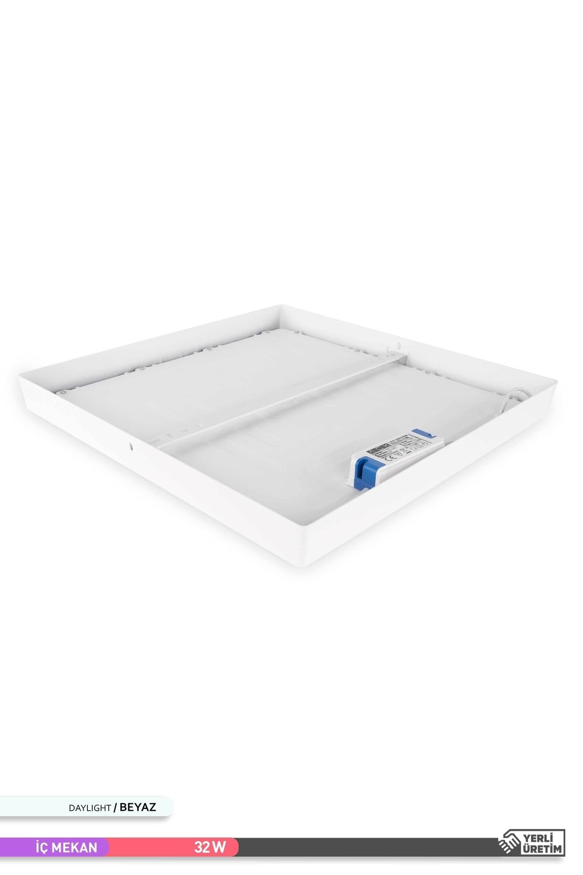 Ack 32W Sıva Üstü Kare Led Panel Armatür - 6500K Beyaz Işık