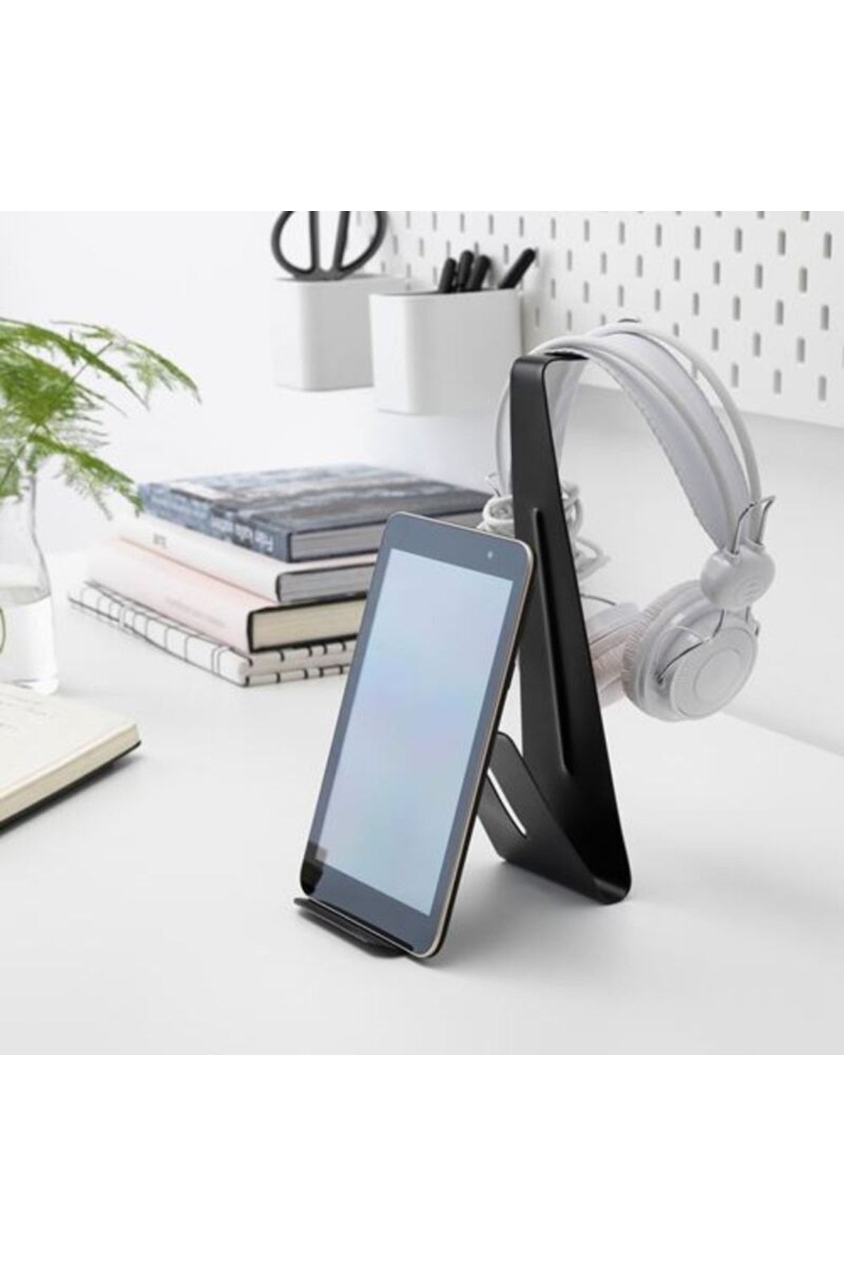 IKEA Möjlıghet Cep Telefonu Tablet Kulaklık Standı Tutucu Siyah