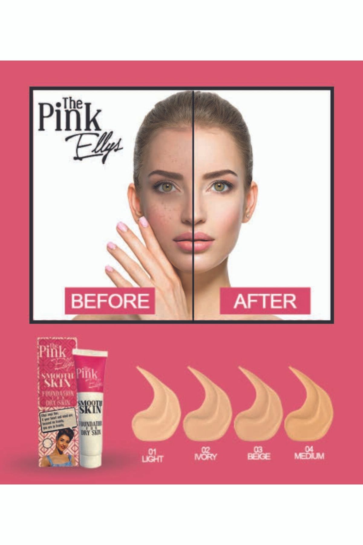 The Pink Ellys Smooth Skin Dry Foundation 04