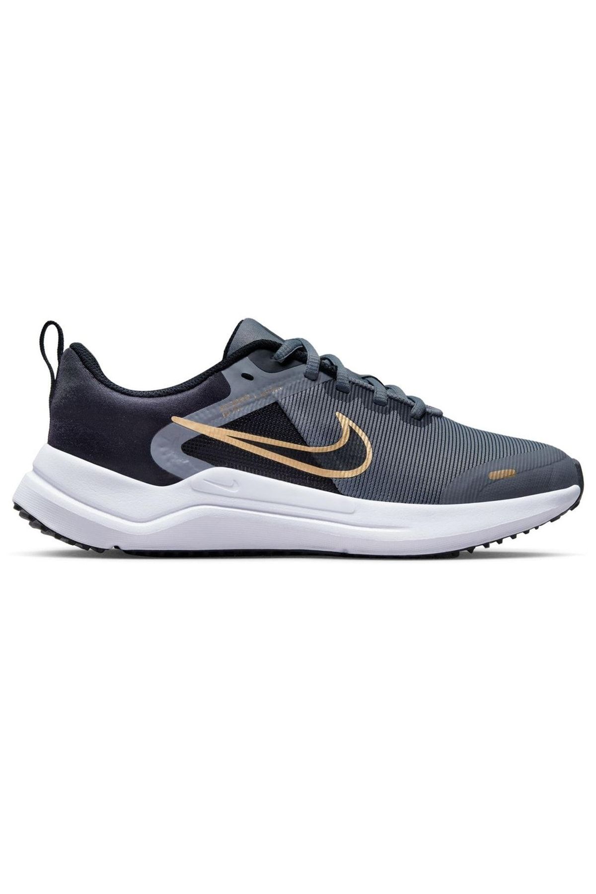 Nike Dm4194-005 Downshifter 12 Unisex Spor Ayakkabı Cool Grey/metallıc Gold