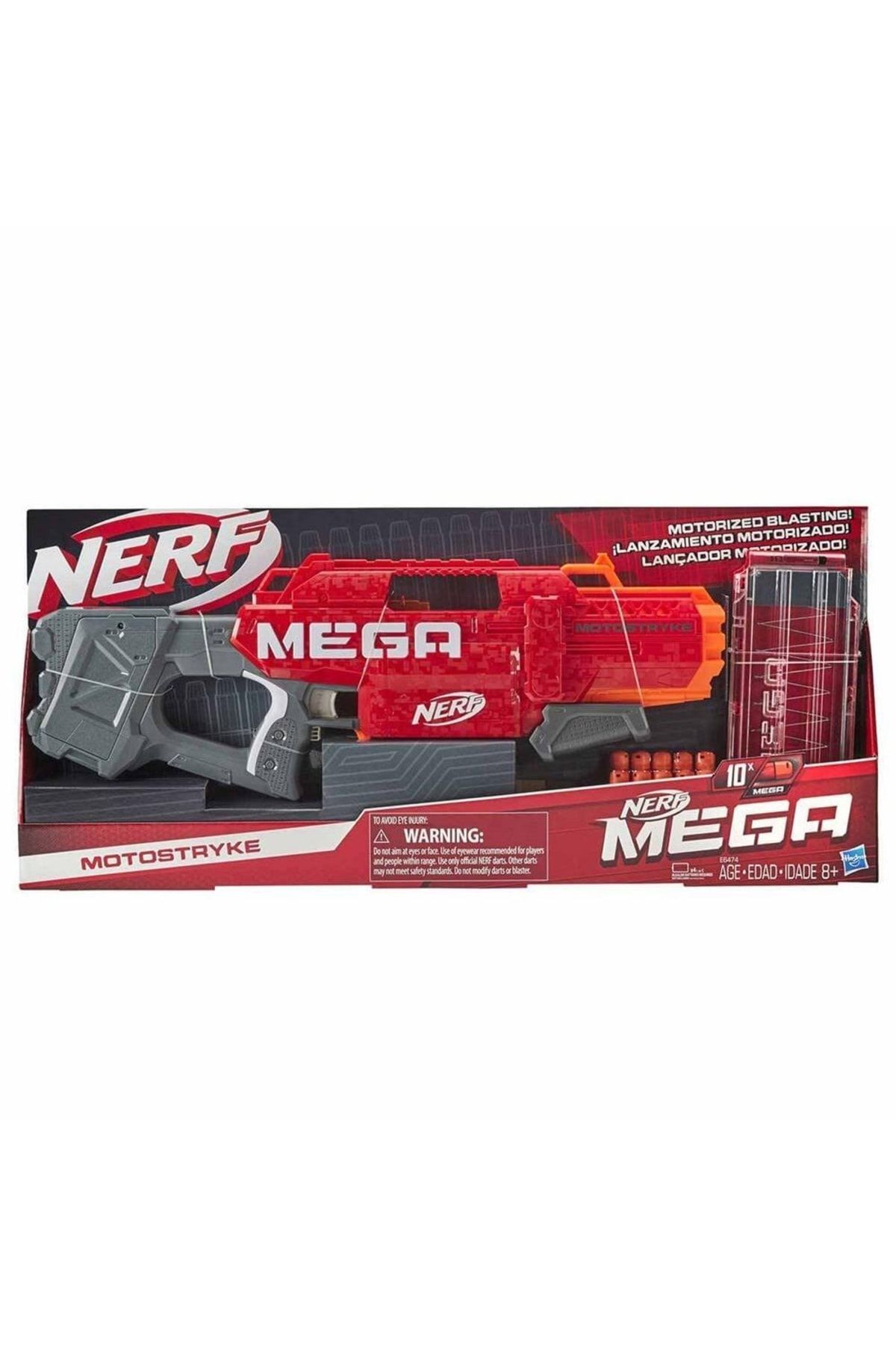 Hasbro Nerf Mega Motostryke 10 Dartlı E6474