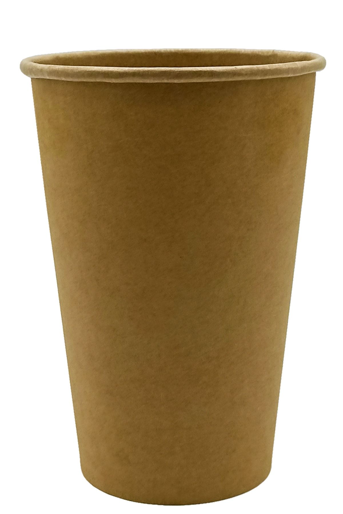 Afra Tedarik 16 Oz Karton Bardak Latte Cappuccino Kraft Kağıt Bardak 480 ml - 50'li