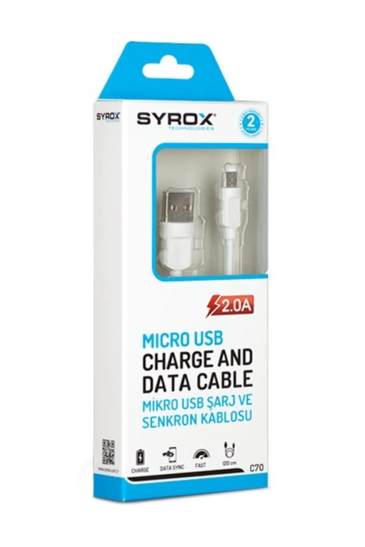 Syrox Micro Usb Kablo 2a