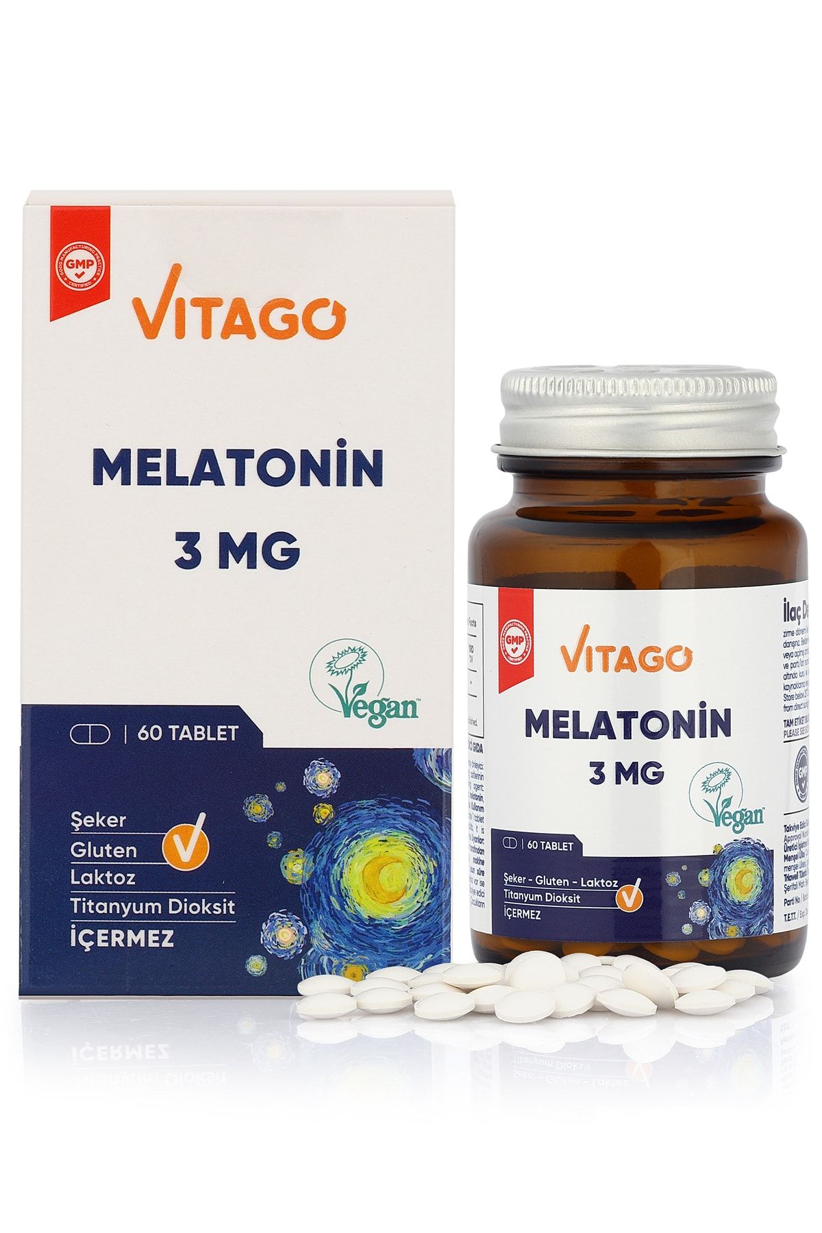Vitago Premium Melatonin 3 Mg 60 Tablet