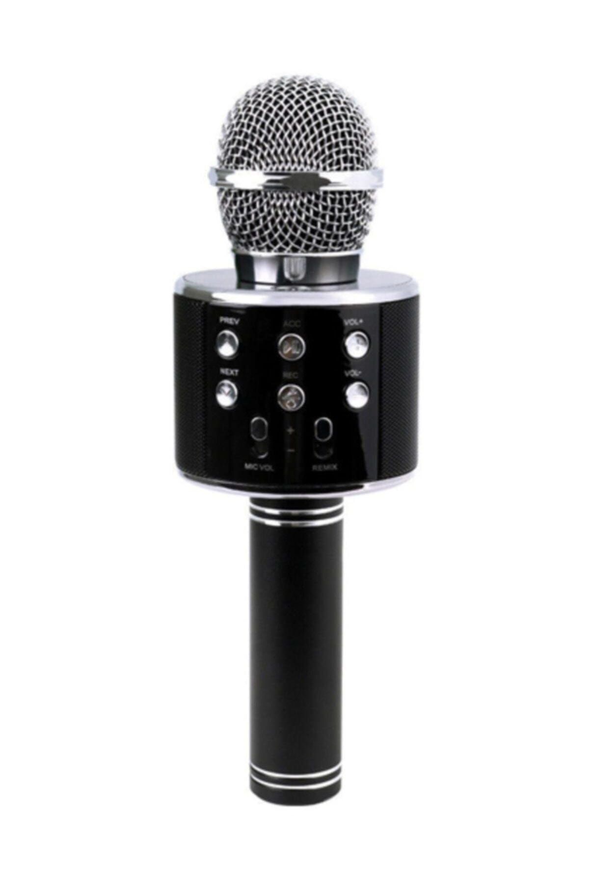 Gomax Ws-858 Bluetooth Karaoke Mikrofon Hoparlör Siyah