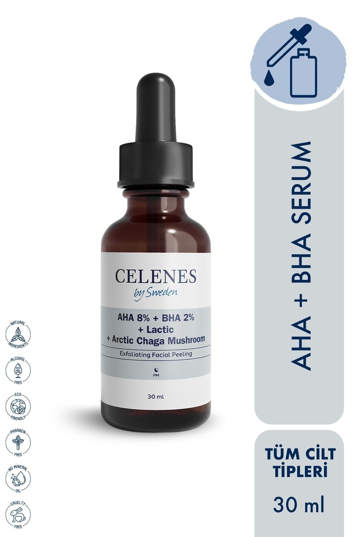 Celenes by Sweden Aha + Bha + Lactıc + Arctıc Chaga Mushroom Leke Karşıtı Serum 30 ml