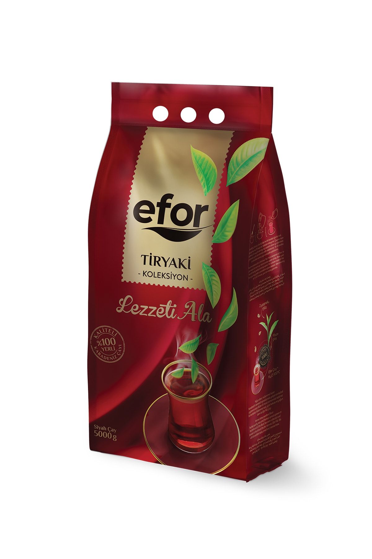 Efor Tiryaki Siyah Çay Lezzeti Ala 5000 gr (5 KG)