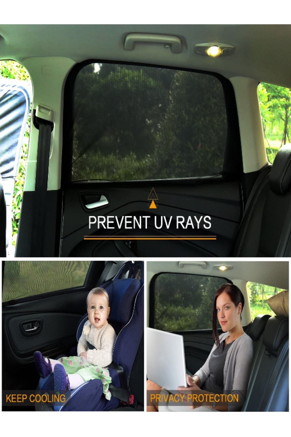 Ankaflex Araba Araç Oto Yan Cam Güneşlik Örtü Perde Kılıf Güneşliği Araba Anne Bebek Emzirme Perdesi Araba