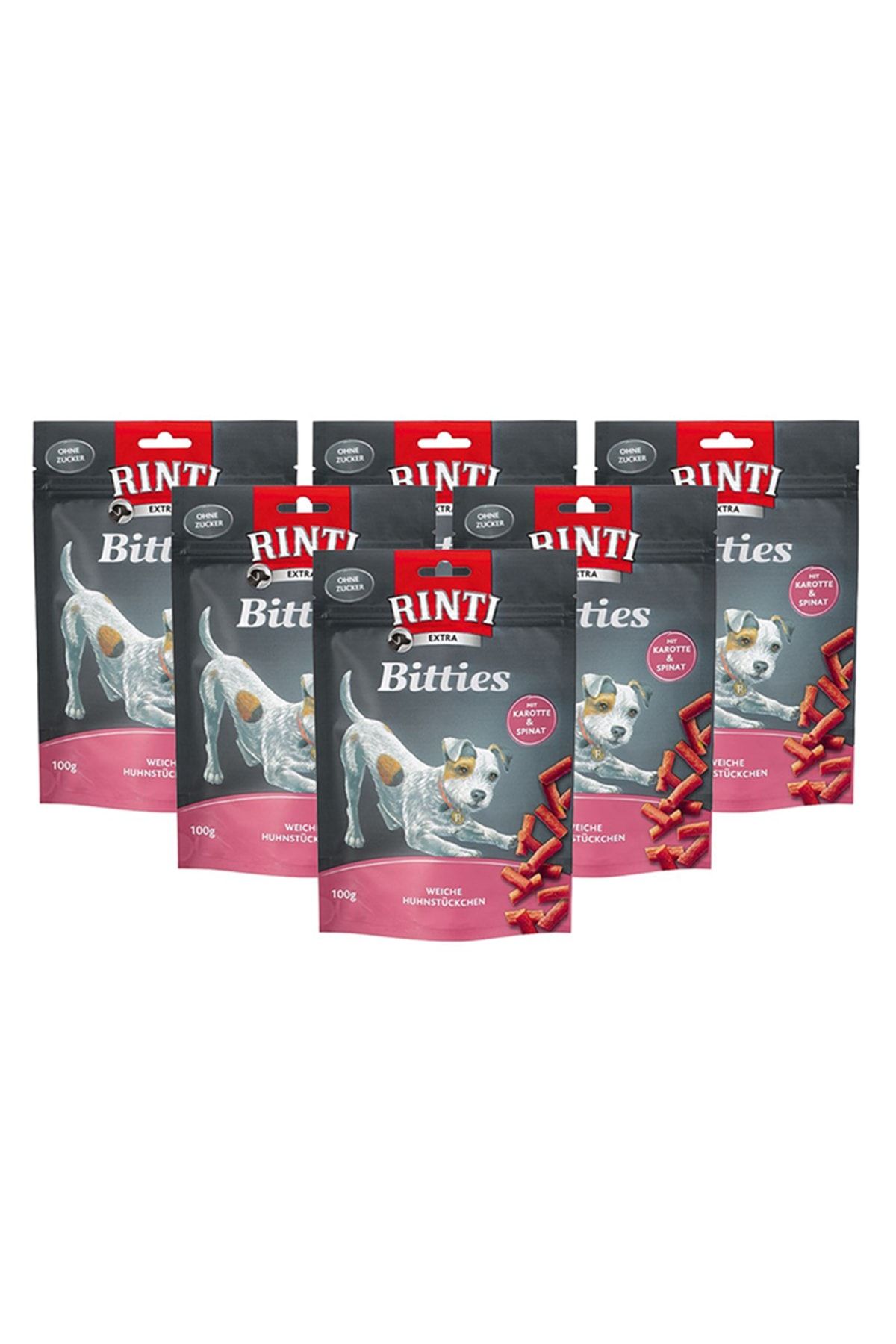 Rinti Extra Havuç Ve Ispanaklı Köpek Ödülü 100 Gr X 6'lı Paket