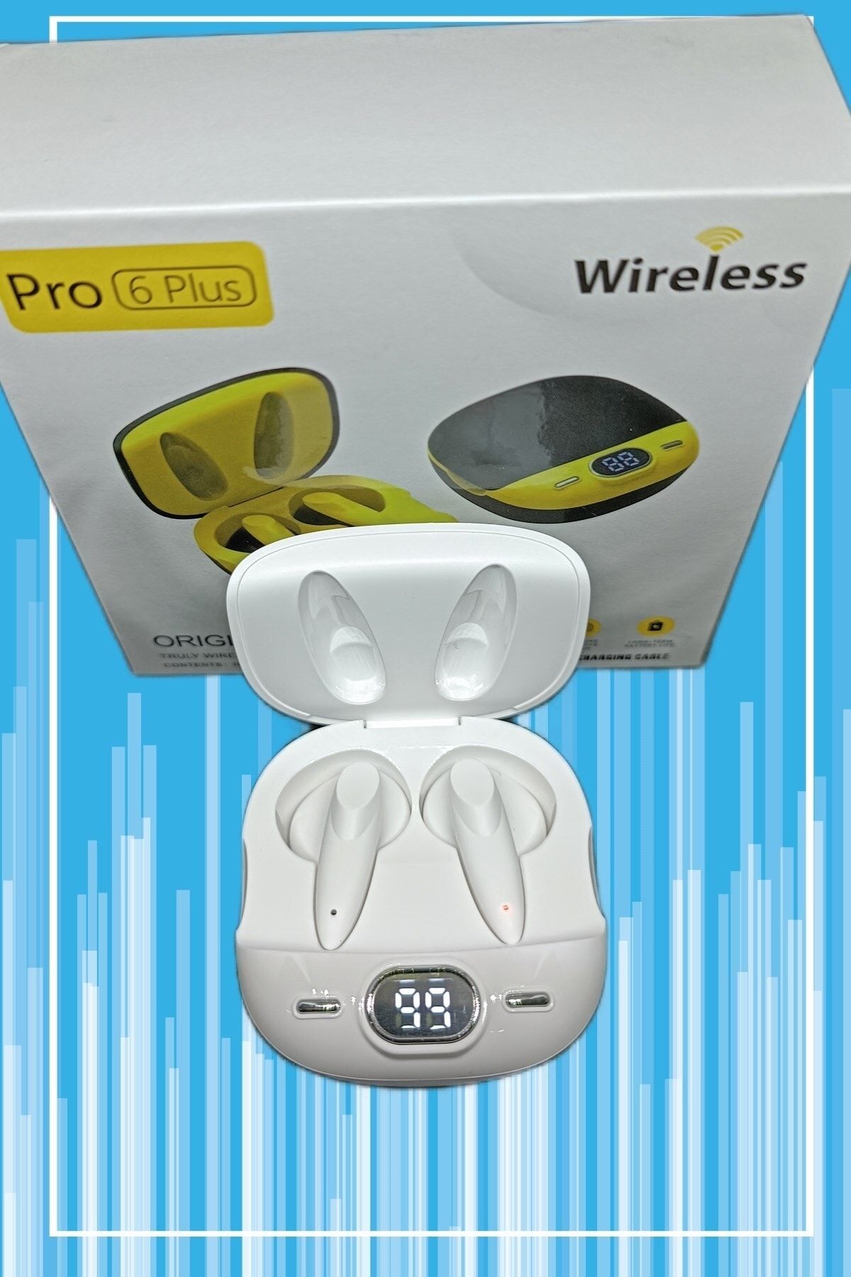 Anycast Pro6 Plus Kablosuz Led Işıklı Oyuncu Bluetooth Kulaklık 5.0