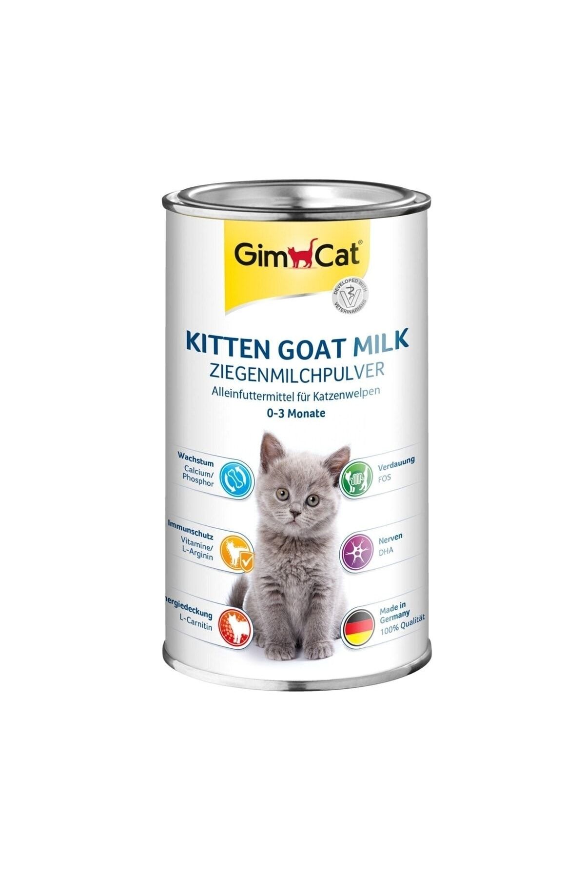 Gimcat Kitten Goat Milk Keçi Sütü Yavru Kedi Süt Tozu 200gr Keçi Süt Tozu
