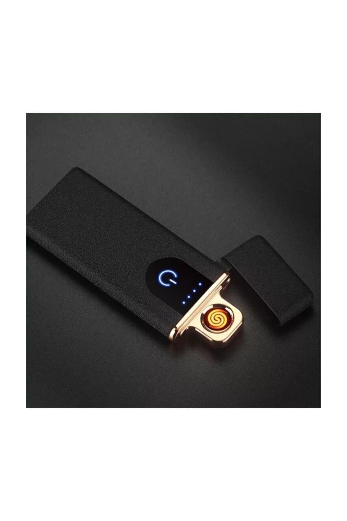 Genel Markalar Usb Şarjlı Elektronik Alevsiz Sigara Yakan Çakmak Mavi