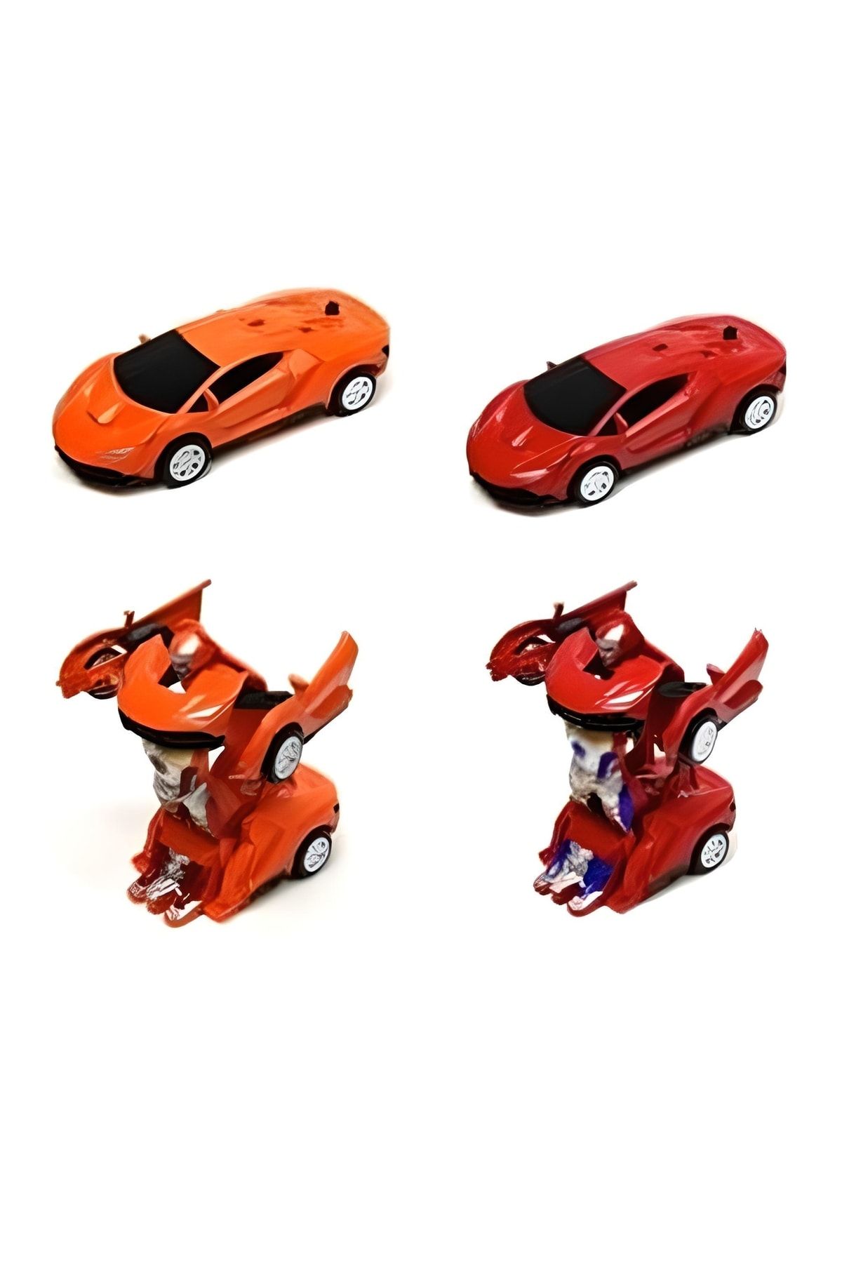 ni-ag Transformers Robot Çek Bırak 1:32 Kendinden Robota Dönüşebilen Araba