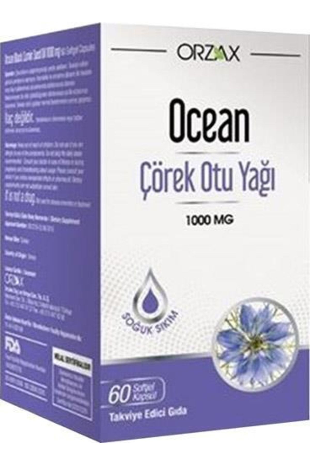 Ocean Orzax Çörek Otu Yağı 60 Kapsül Fiyatı, Yorumları - Trendyol