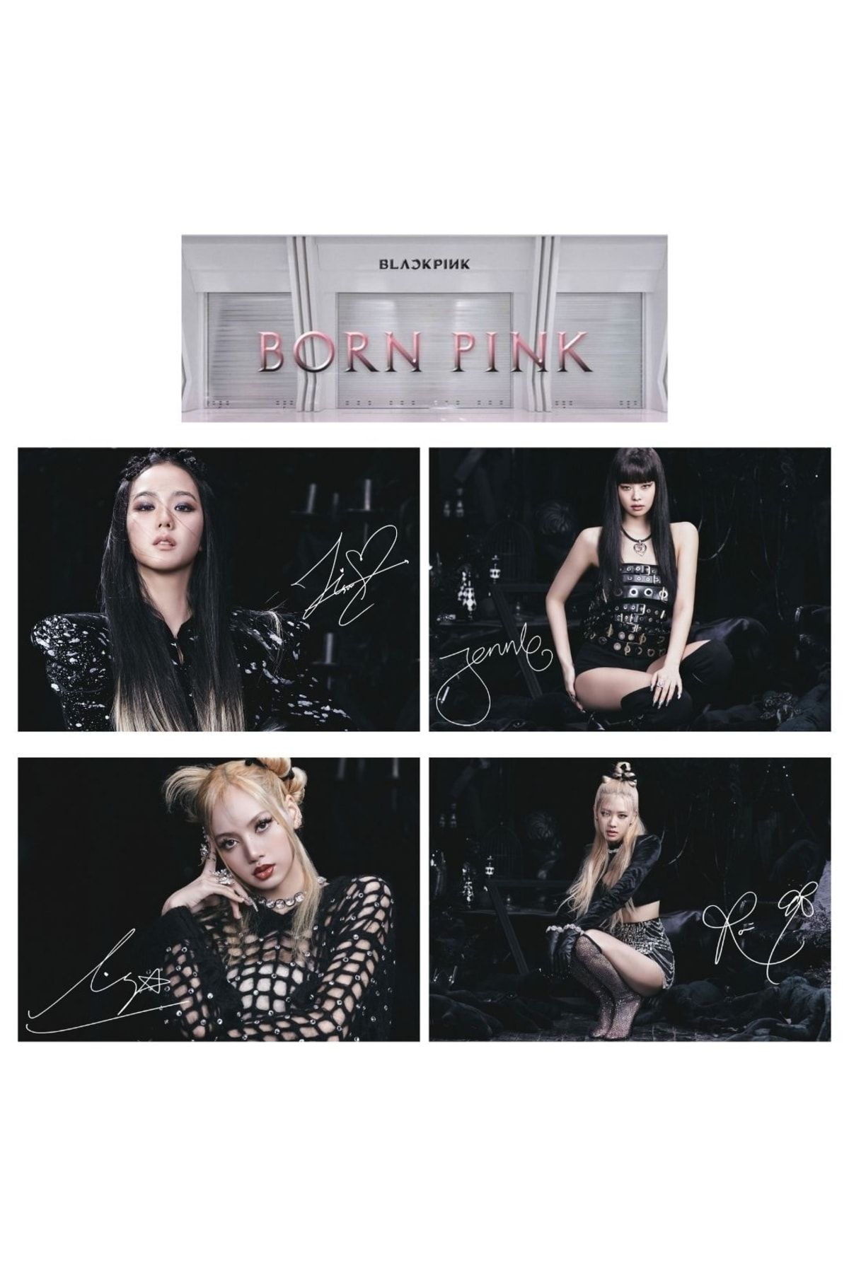 Kpop Dünyasi Blackpınk '' Born Pink '' Poster Set
