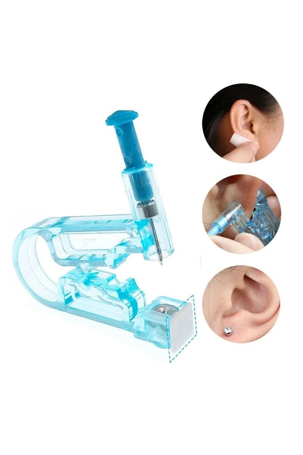 Beatitude Tek Kullanımlık Kulak Delme Aparatı Piercing Küpe Tabancası Hijyenik Kulak Delme Kiti 1 Adet