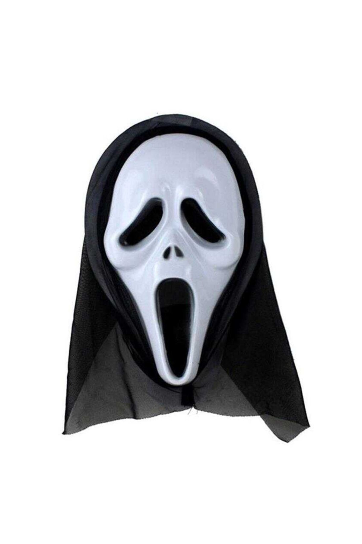 Big Party Halloween Maske Çığlık Model Beyaz