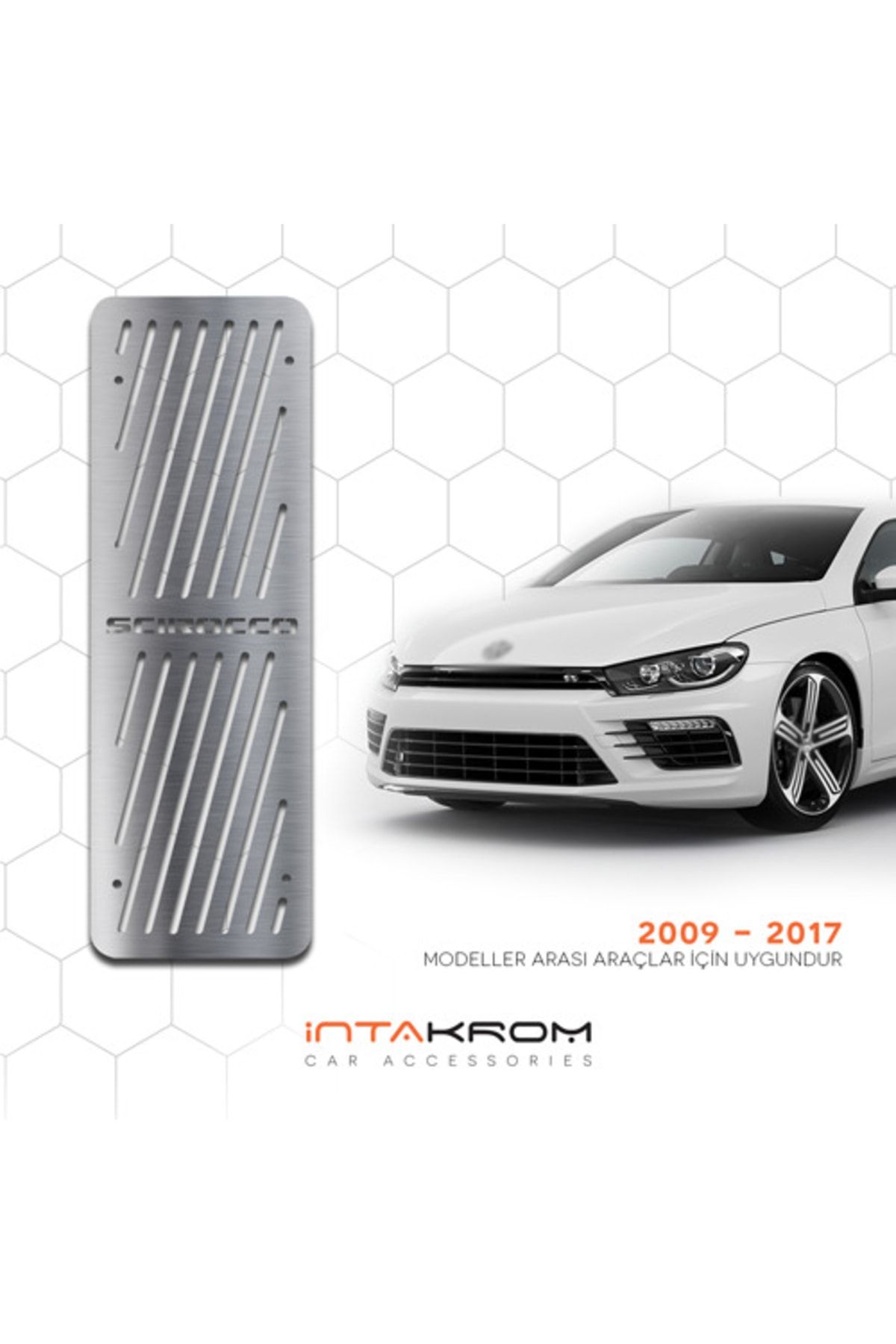 İntachrom Volkswagen Scirocco Krom Ayak Dinlendirme Pedalı - 2009 - 2017