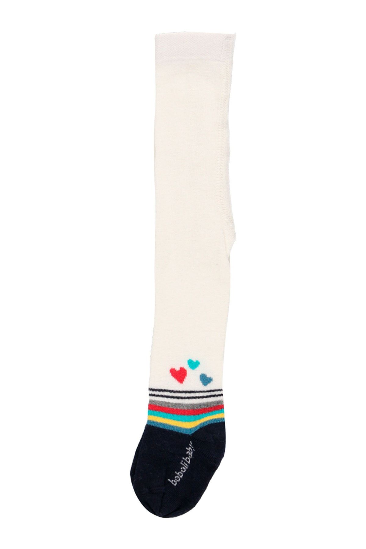Boboli Kız Bebek Külotlu Çorap Beyaz