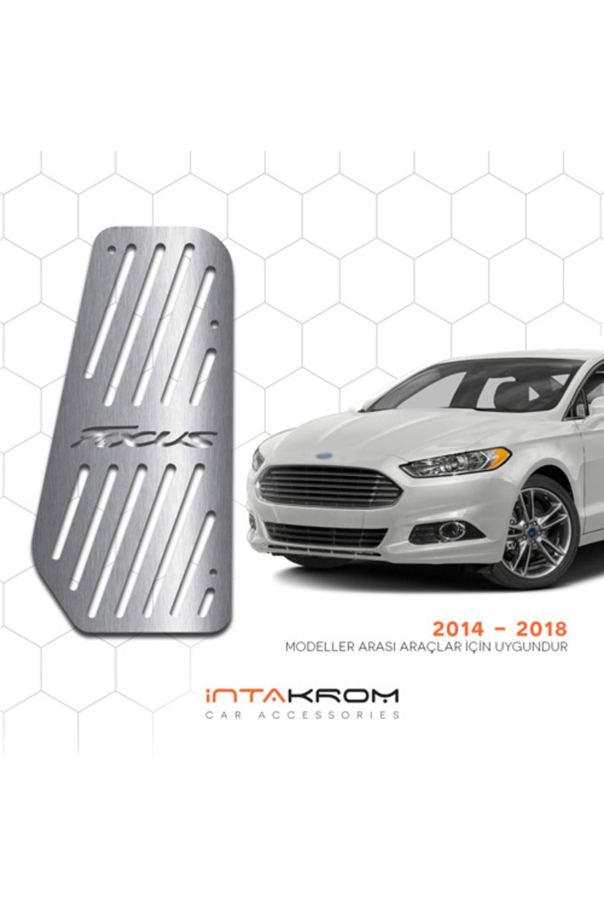 İntachrom Ford Focus Krom Ayak Dinlendirme Pedalı - 2014 - 2019