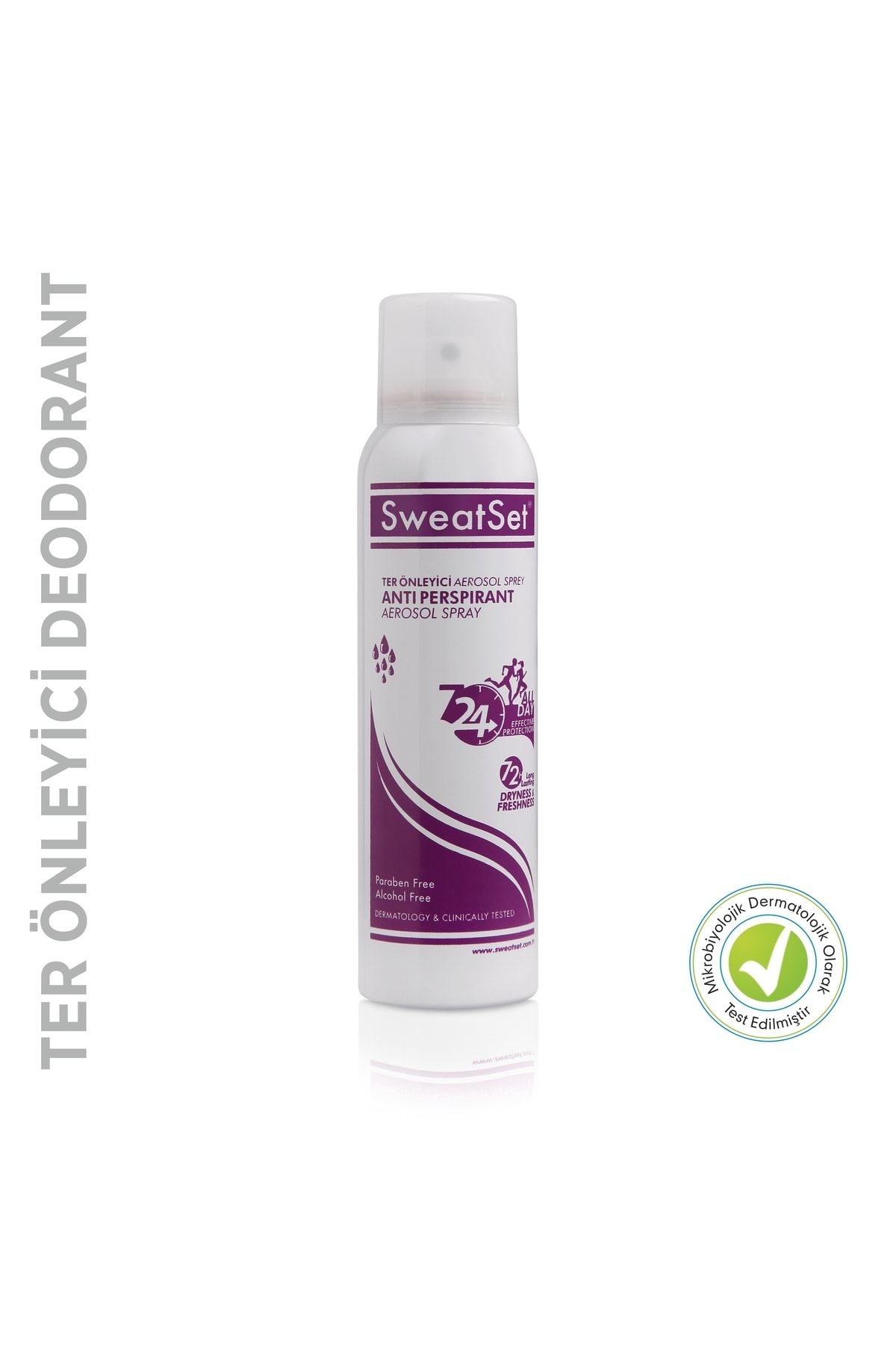 SWEAT SET Sweatset Ter Önleyici Deodorant 150 ml Koltuk Altı El Sırt Ayak Terlemelerine Karşı Etkin Formül