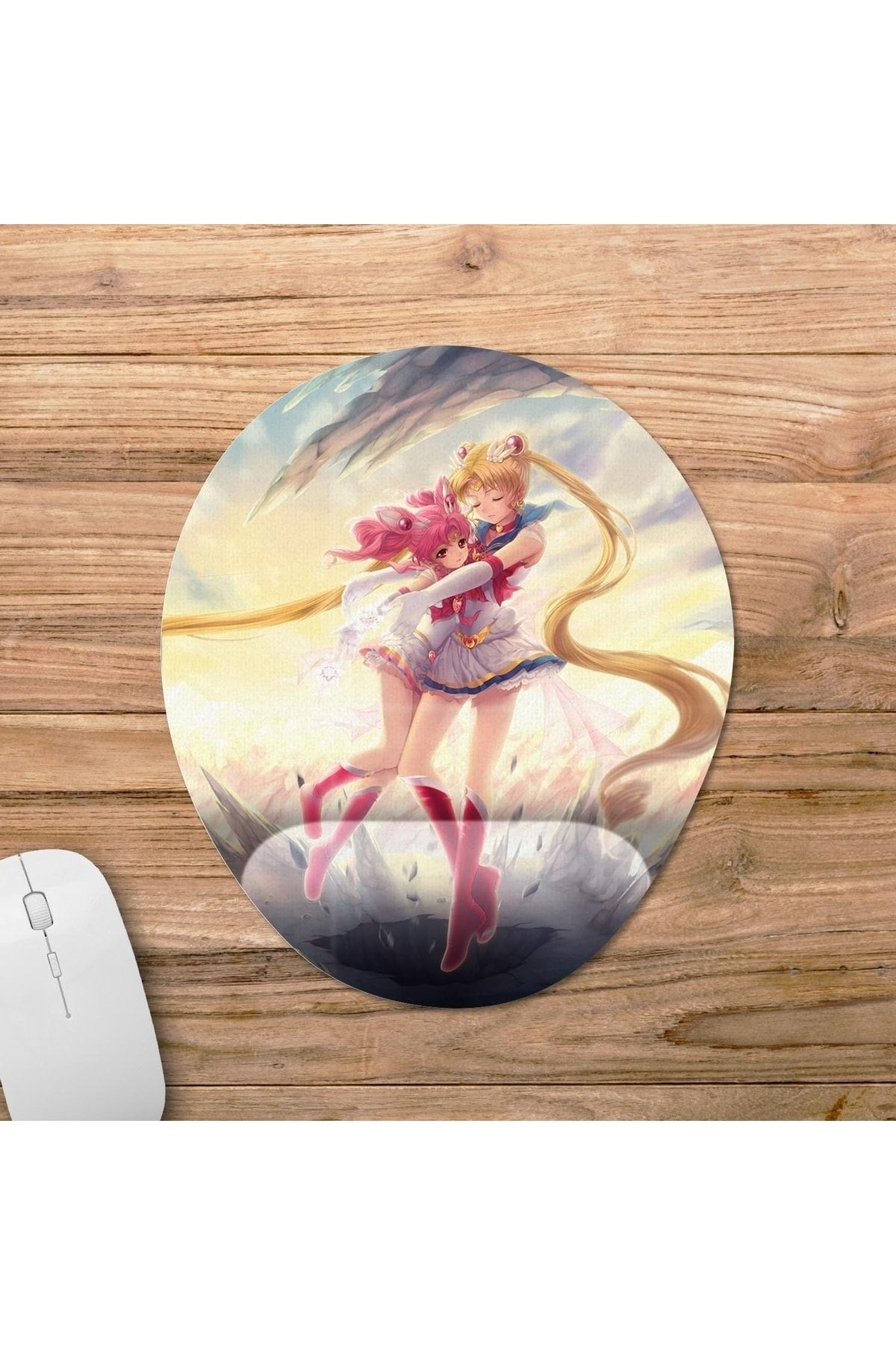 Pixxa Sailor Moon Bilek Destekli Mousepad Model - 4 Oval
