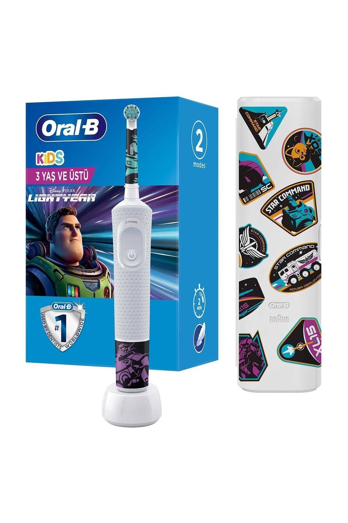 Oral-B D100 Vitality Lightyear Özel Seri Çocuklar Için Ekstra Yumuşak Şarj Edilebilir Diş Fırçası +