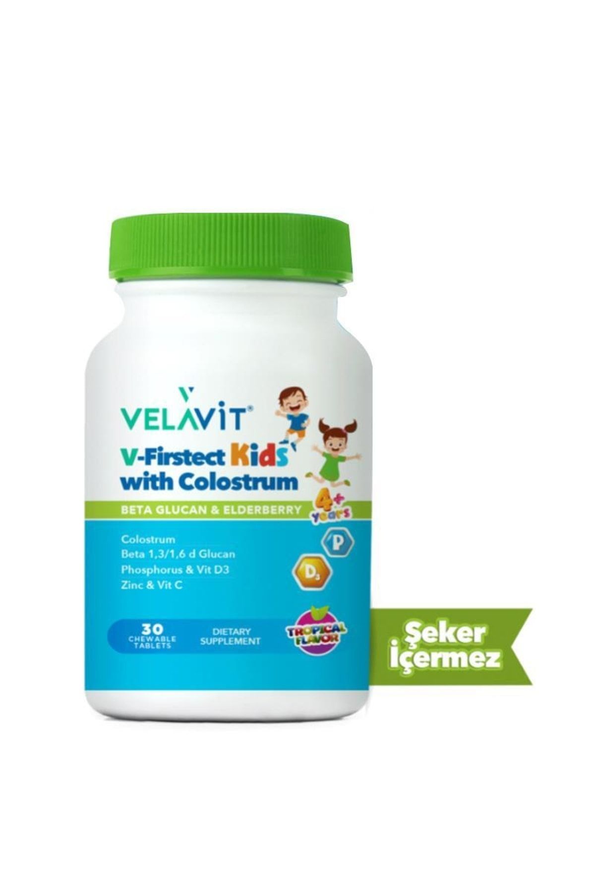 Velavit V-firstect Kids With Colostrum Takviye Edici Gıda 30 Kapsül