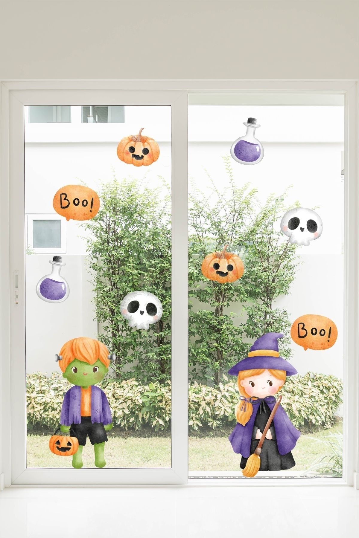 Tasarım Ada'sı Halloween Cadılar Bayramı Konsept Dekoratif Cam,mobilya,duvar,karavan Sticker
