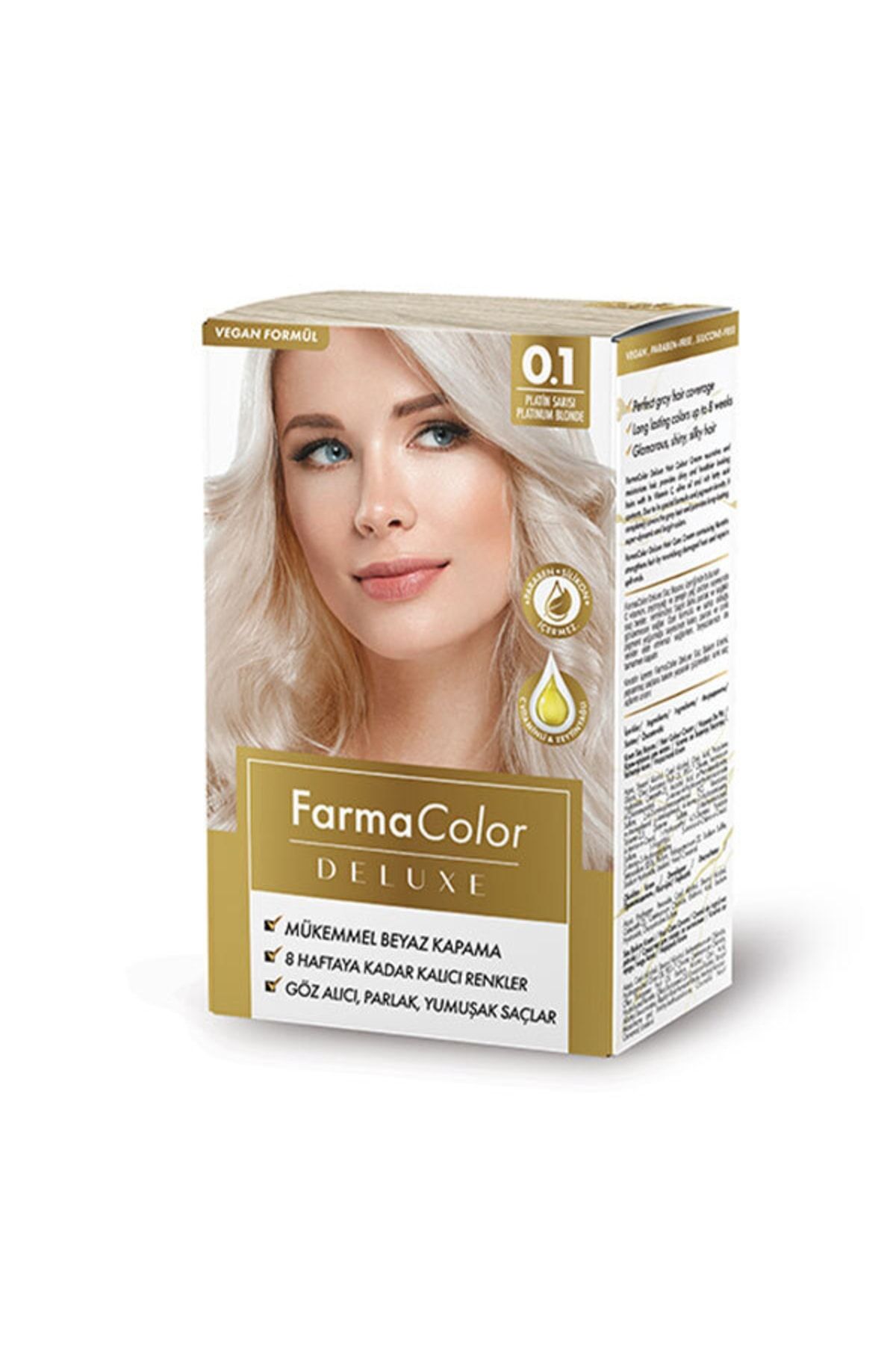Farmasi Farmacolor Deluxe Saç Boyası Platin Sarı 0.1