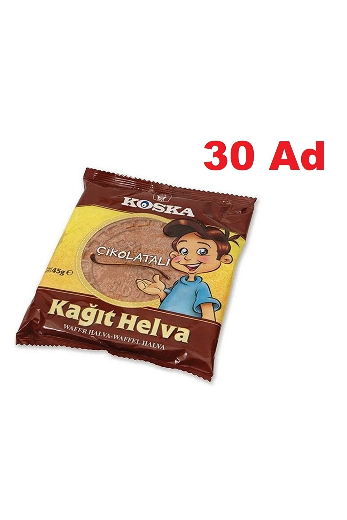 Koska Kağıt Helva 45 Gr - Çikolatalı X 30 Ad