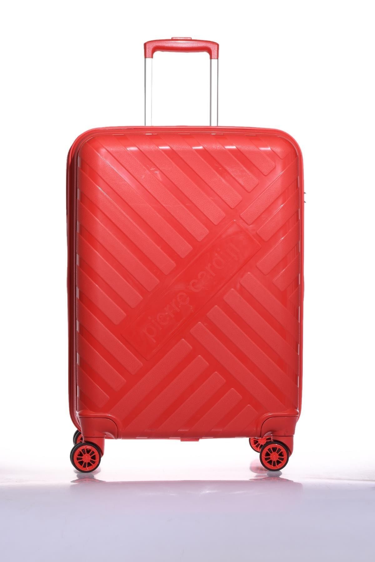 Pierre Cardin 04pc1950-02-kr Kırmızı Unisex Orta Boy Bavul