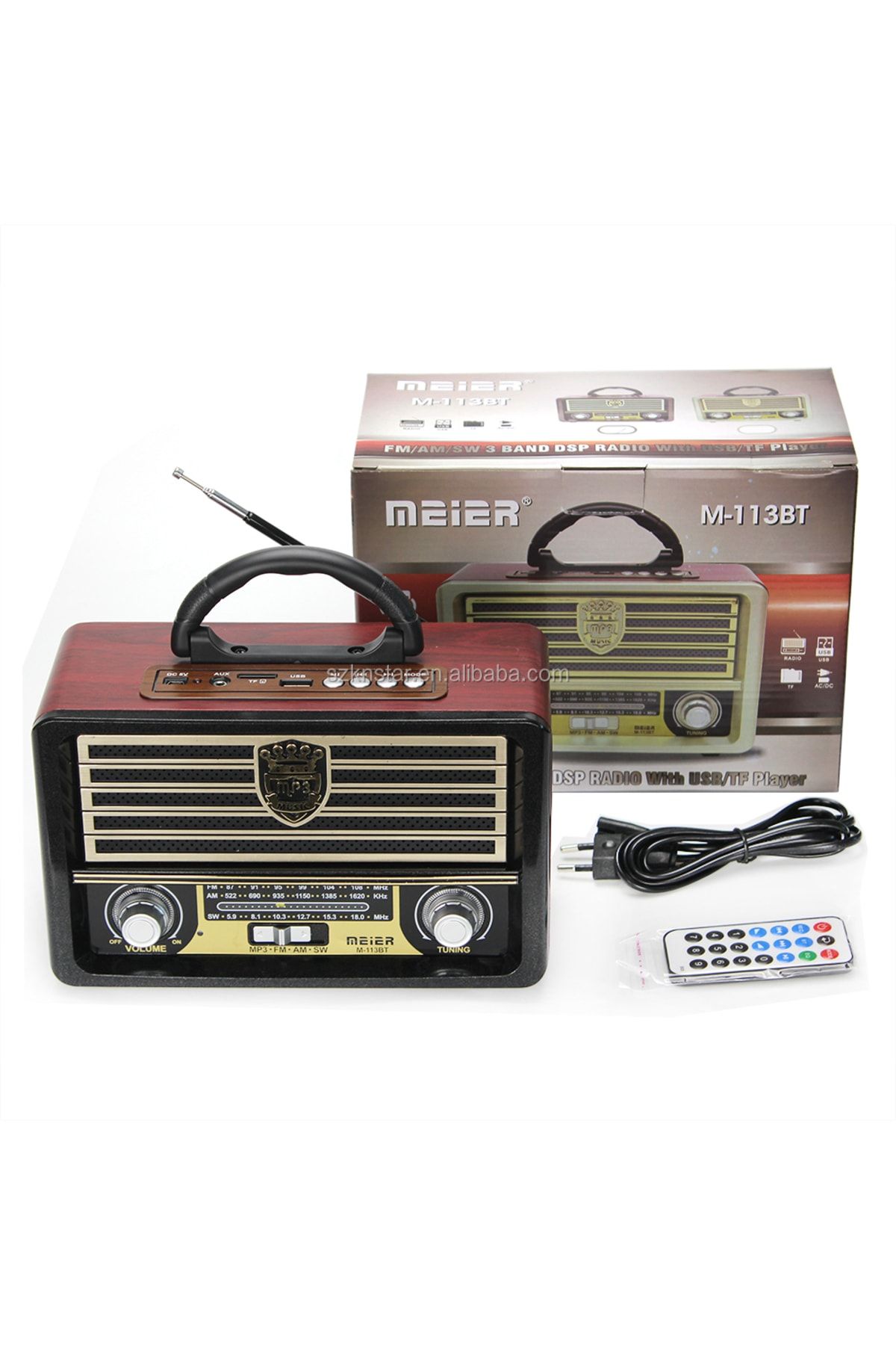 Tastech Meier M-113bt Nostaljik Radyo Usb Aux Bluetooth Uzaktan Kumanda