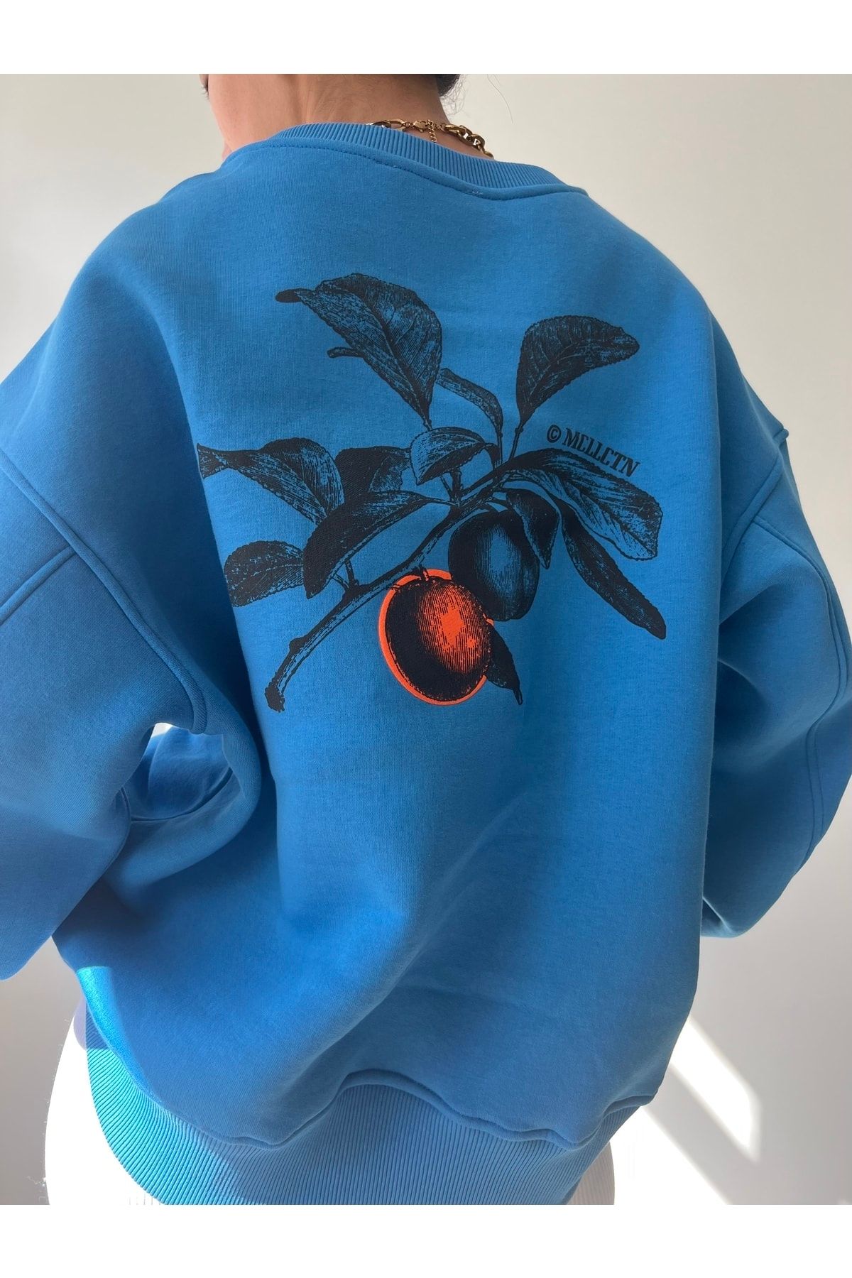 MCLLCTN Orange Mavi Unisex Oversize Sweatshirt