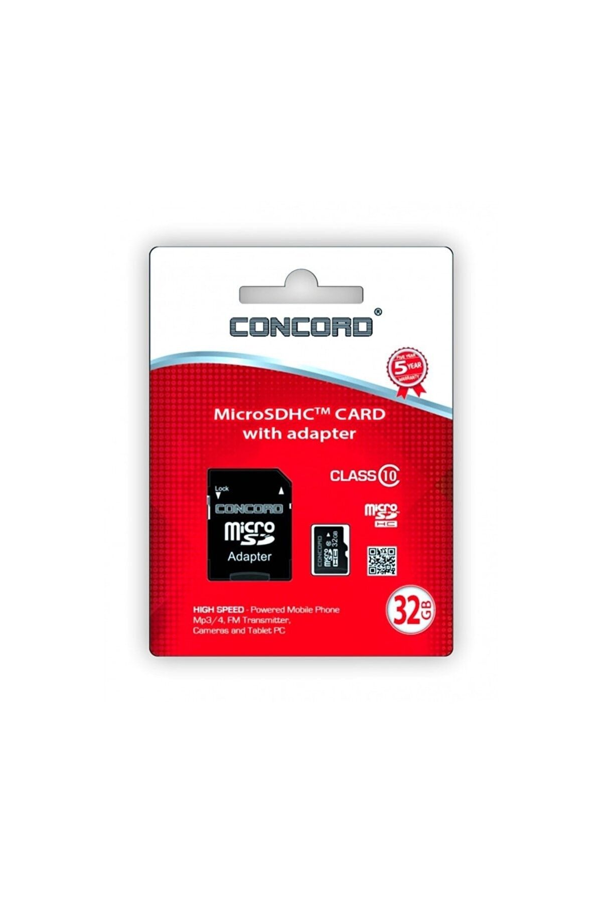 Concord 32gb 10 Mbps Hız Micro Sdhc Hafıza Kartı Adaptör