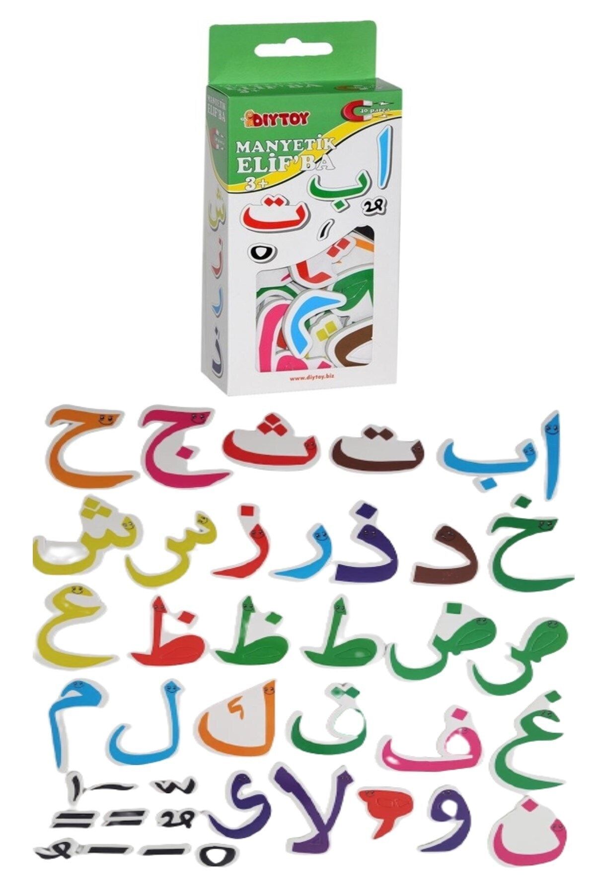 RoseRoi Manyetik Mıknatıslı Kuran Harfleri Elif Ba Arapça Alfabe Eğitici Oyuncak Magnet