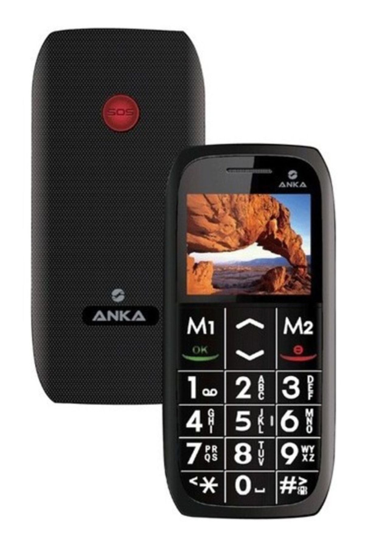 Anka Senior M9 (ithalatçı Garantili) Tuşlu Cep Telefonu Sıfır Siyah