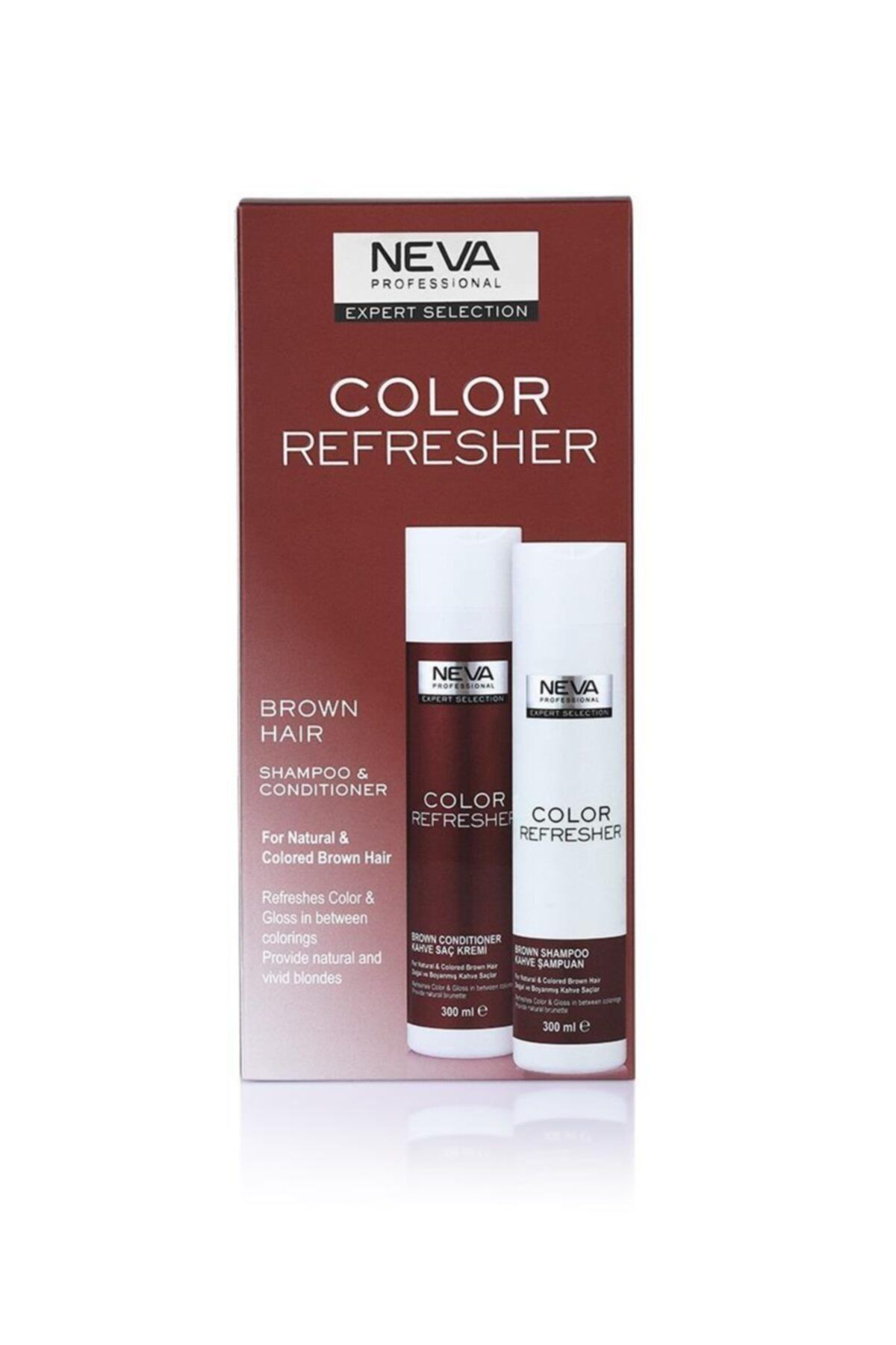 Neva Color Refresher- Renk Yenileyici Kahve Şampuan & Krem Set 300 ml*2