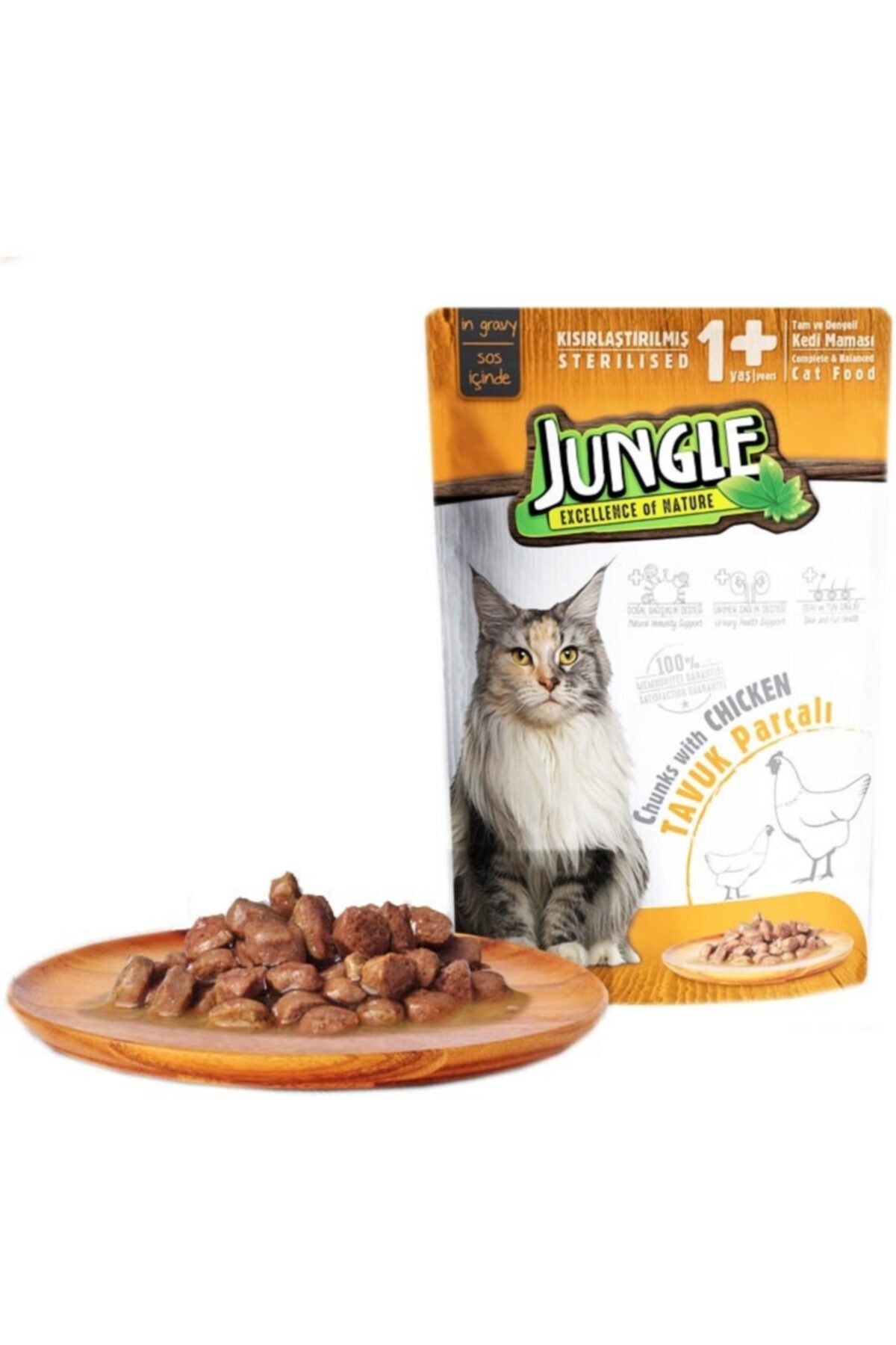 Pelagos Jungle Pouch Kısır Kedi Tavuklu Yaş Mama