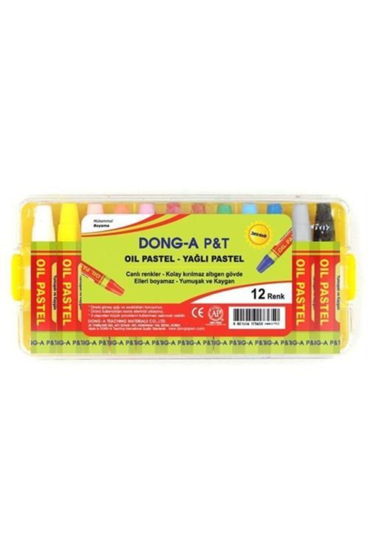 Dong A Donga Pastel Boya 12 Renk Plastik Kutulu 262112