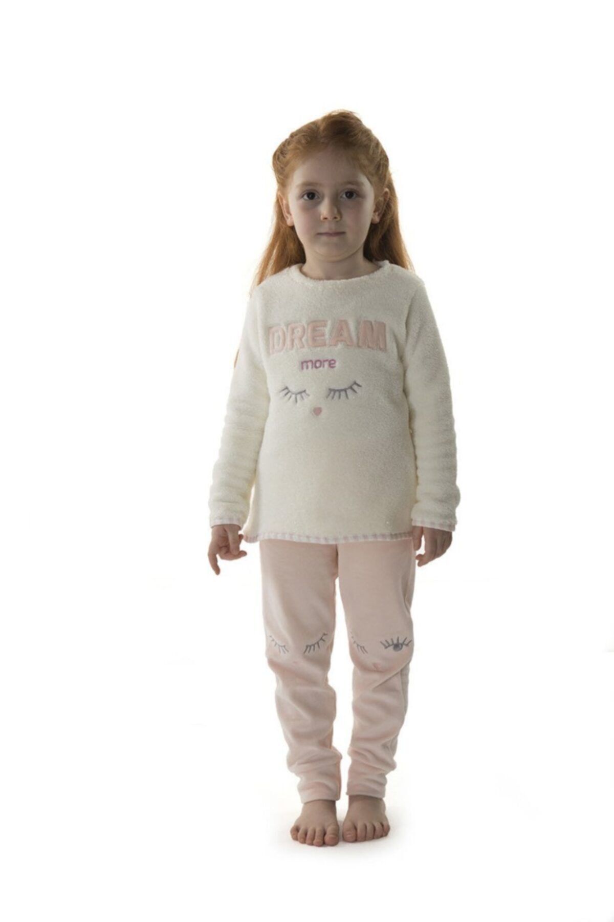 Hays Kids Kız Çocuk Üst Wellsoft Alt Kadife 2li Uzun Pijama Takımı