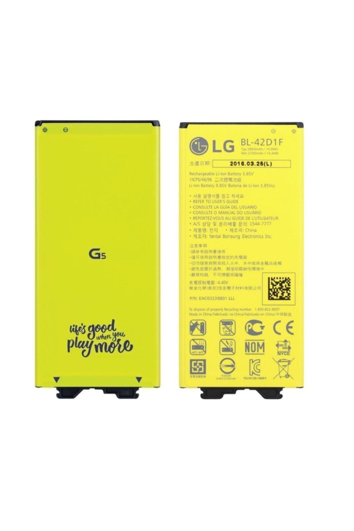 LG G5 H850 Batarya Pil Bl-42d1f 2800 Mah.
