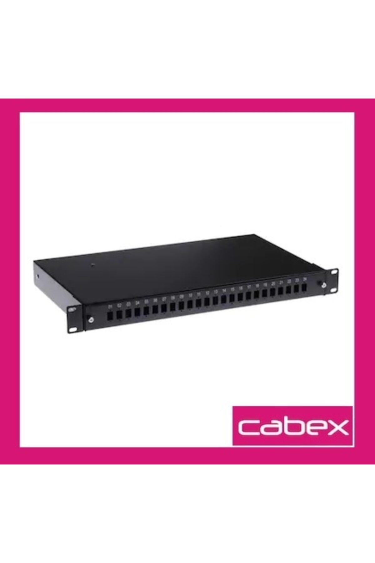 cabex Cabex - 24 Port 1u 19" Lc Fiber Optik Patch Panel